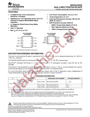 SN74AUC2G32DCUR datasheet  